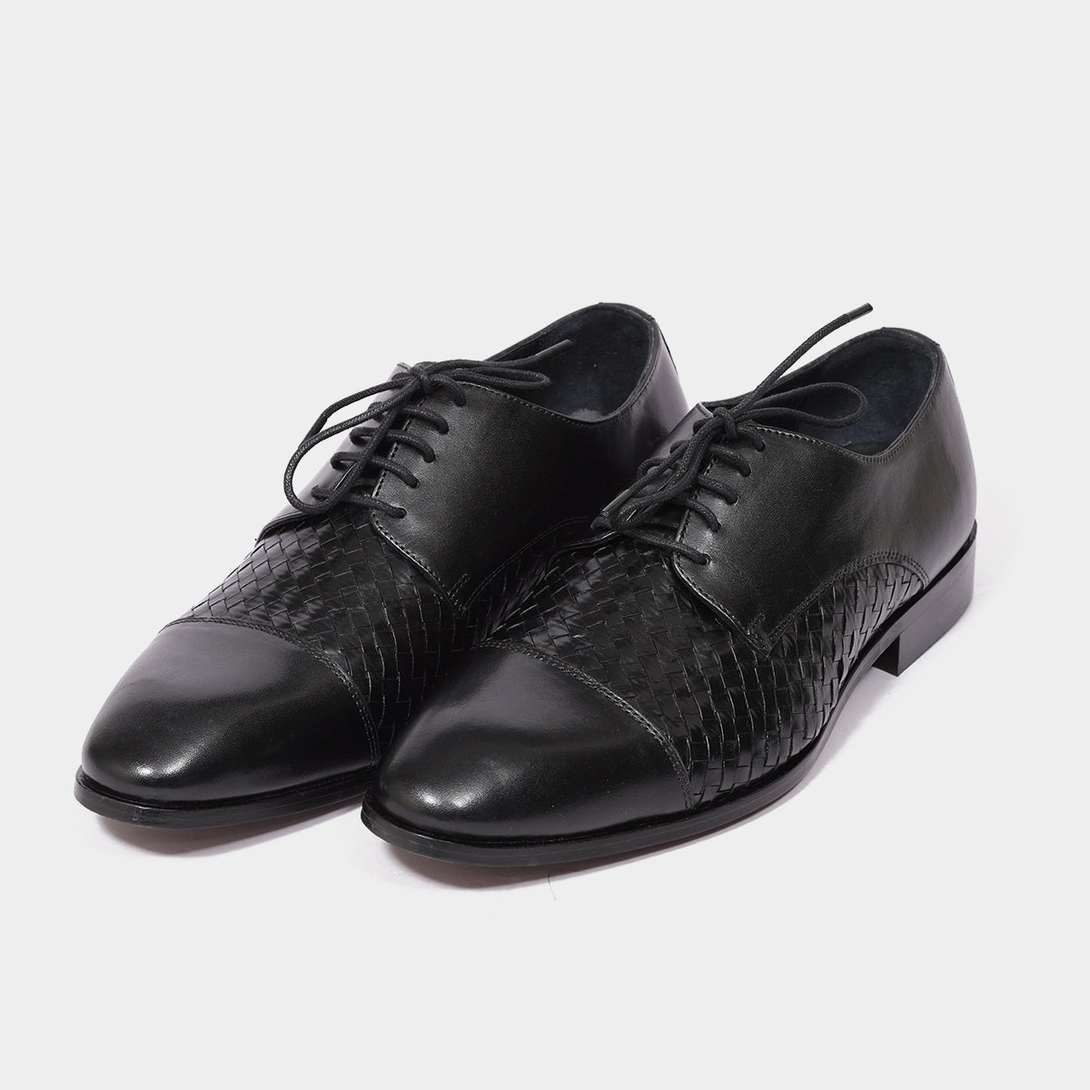 Giovano Moreti Hand-woven Leather Oxford Formal Shoes for Men