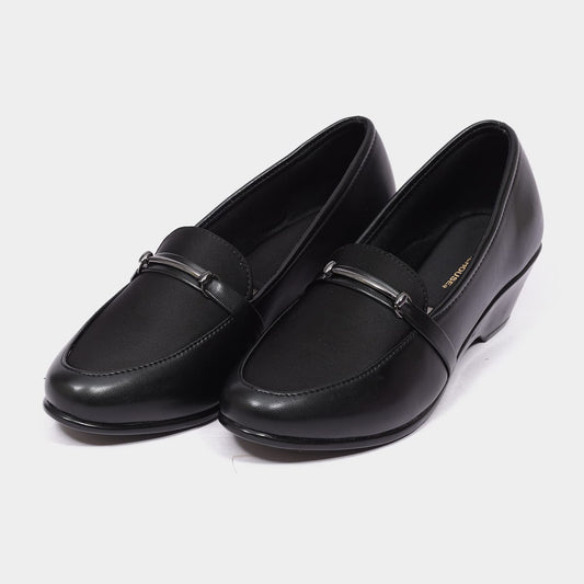 Classic Black Office Loafer for Women