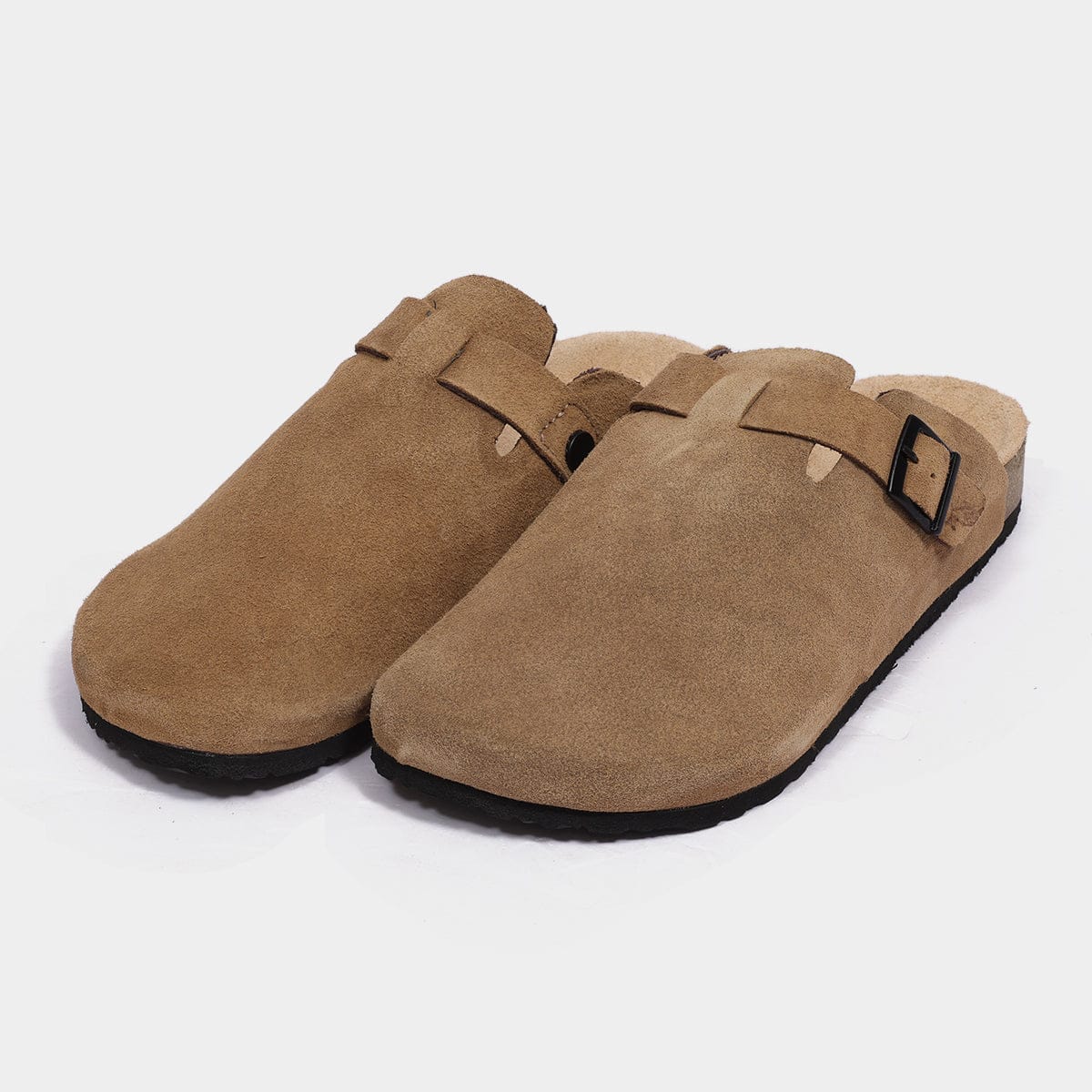 Suede Clogs  for Men with Crork Sole