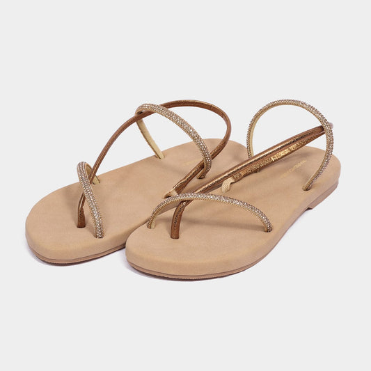 Shiny strap  Flats for Women