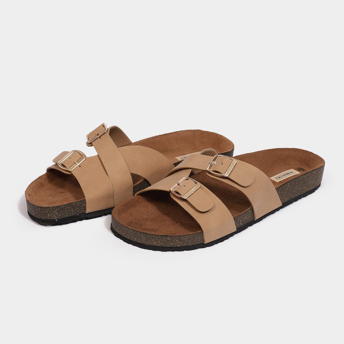 Arch Support Double Buckle Flats for Women