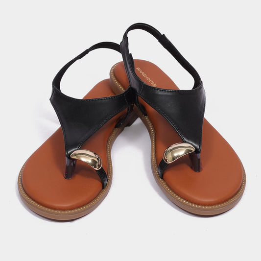 Golden Buckle Sandal