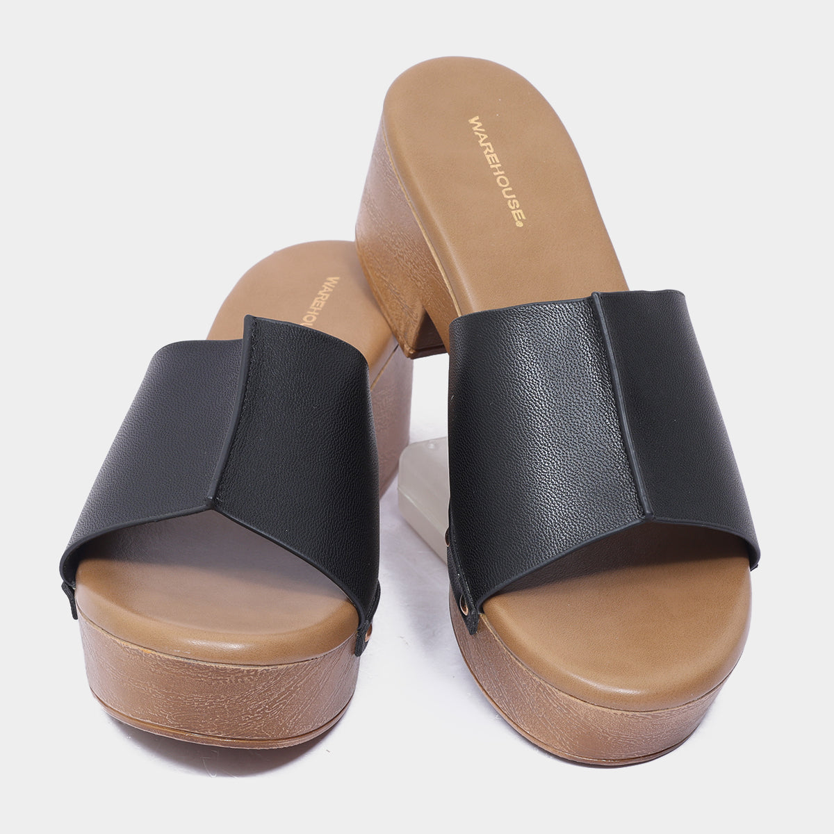 Chunky Platform Heel Sliders for Women