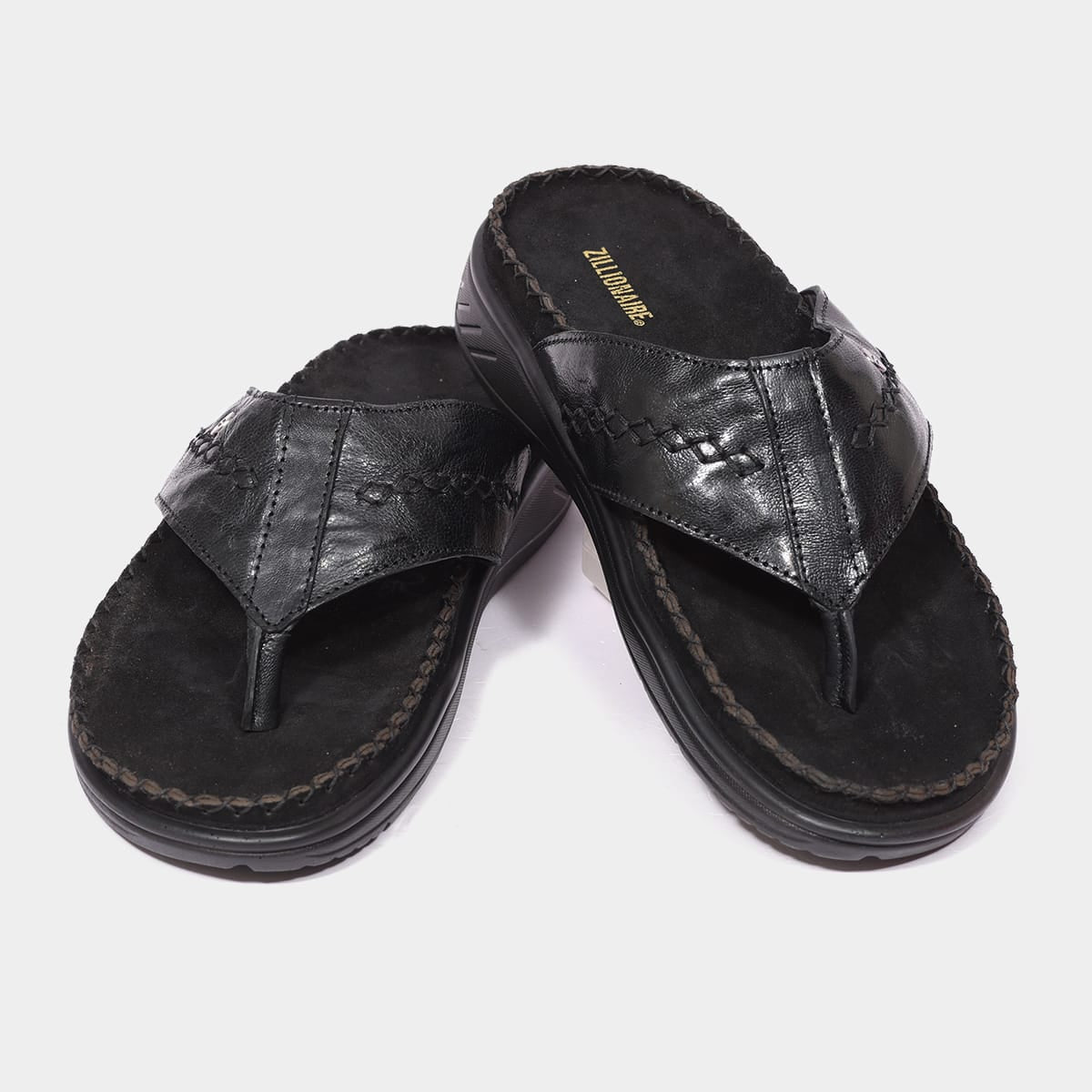 Zillionaire Leather Hand-Stitched Casual Chappal for Men