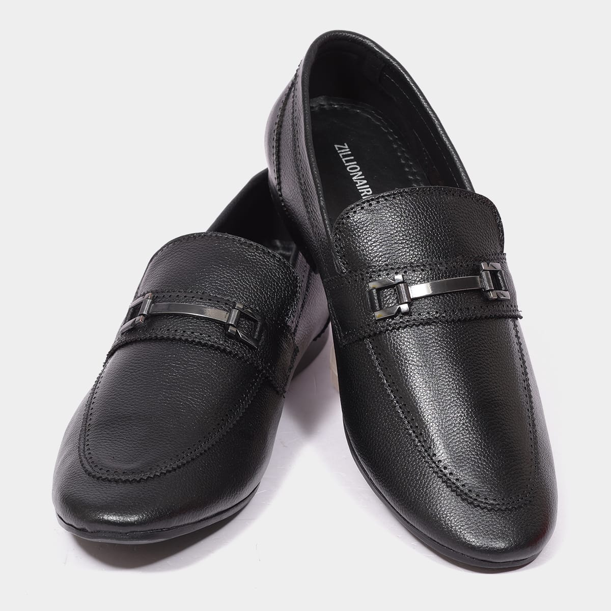 Zillionaire Textured Leather Casual Loafers for Men