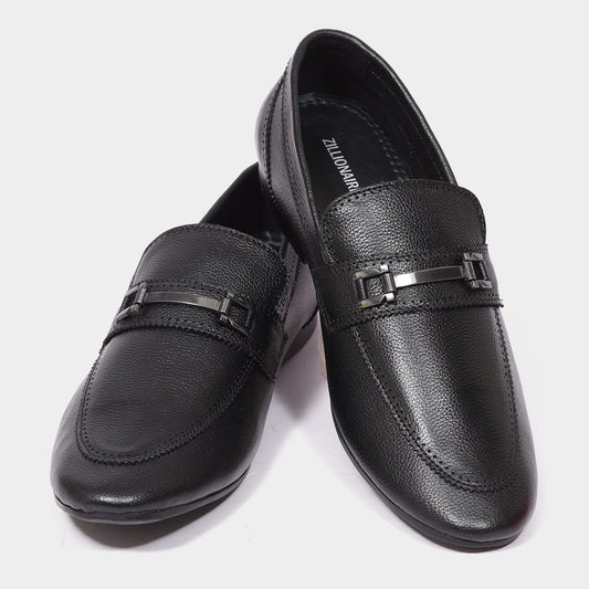 Zillionaire Textured Leather Casual Loafers for Men