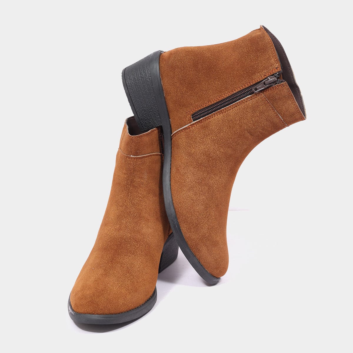 Suede Side Zip Chelsea Boot for Women