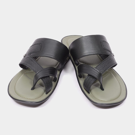Textured Strap Toe Ring Casual Chappal for Men