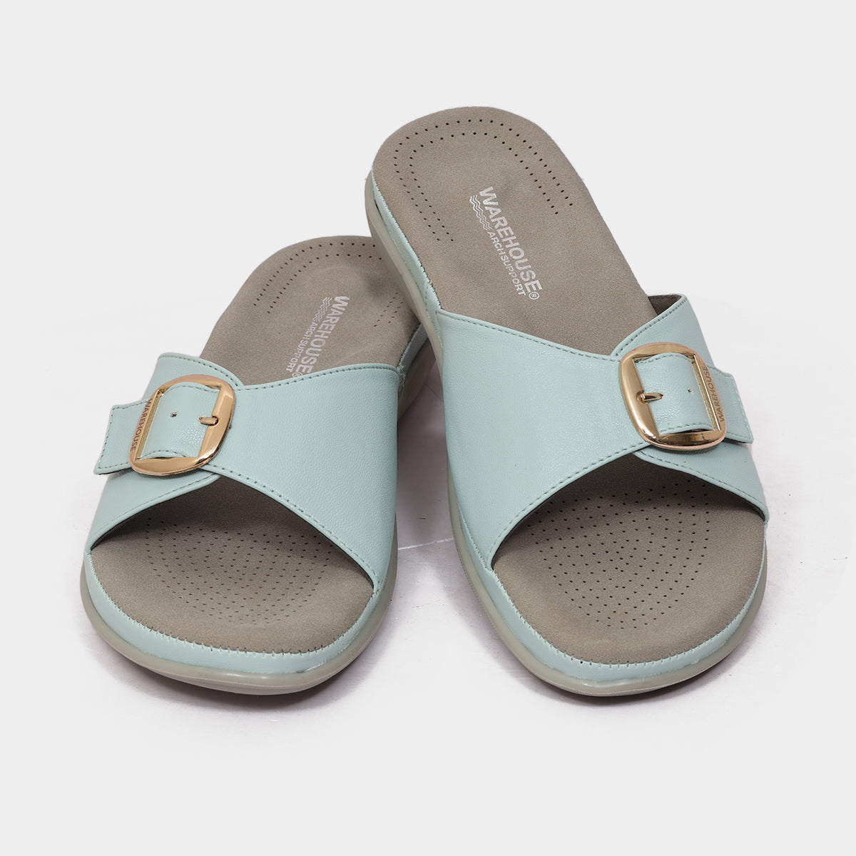 Comfortable Flats for Women with Gold Buckle