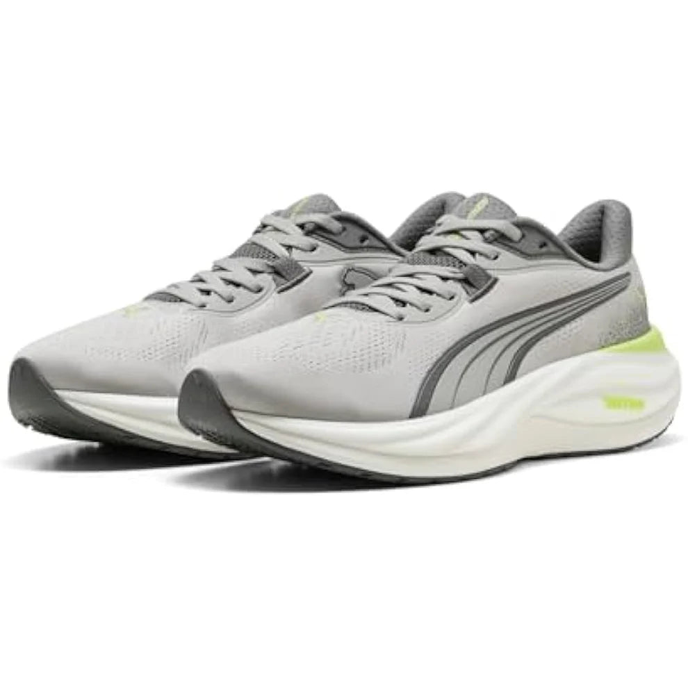 Puma Electrify Nitro 5 Grey Echo-Sunny Lime Shoes for Men