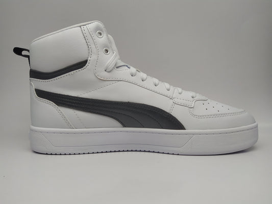 Puma Unisex-Adult Caven 2.0 Mid White-Black-Gold Sneaker