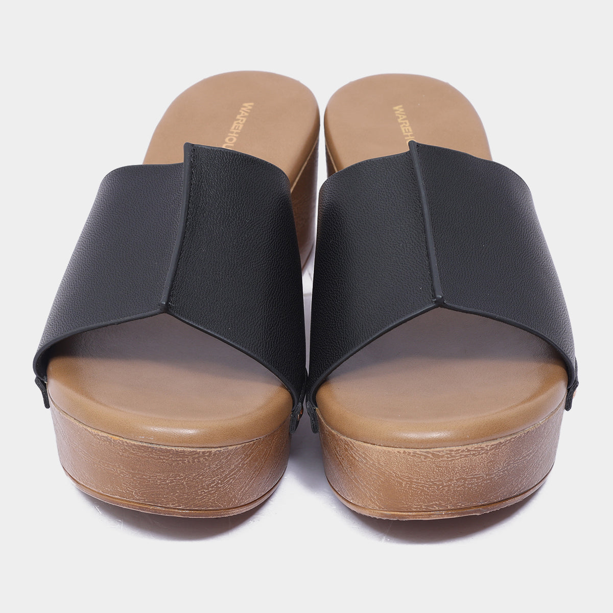 Chunky Platform Heel Sliders for Women