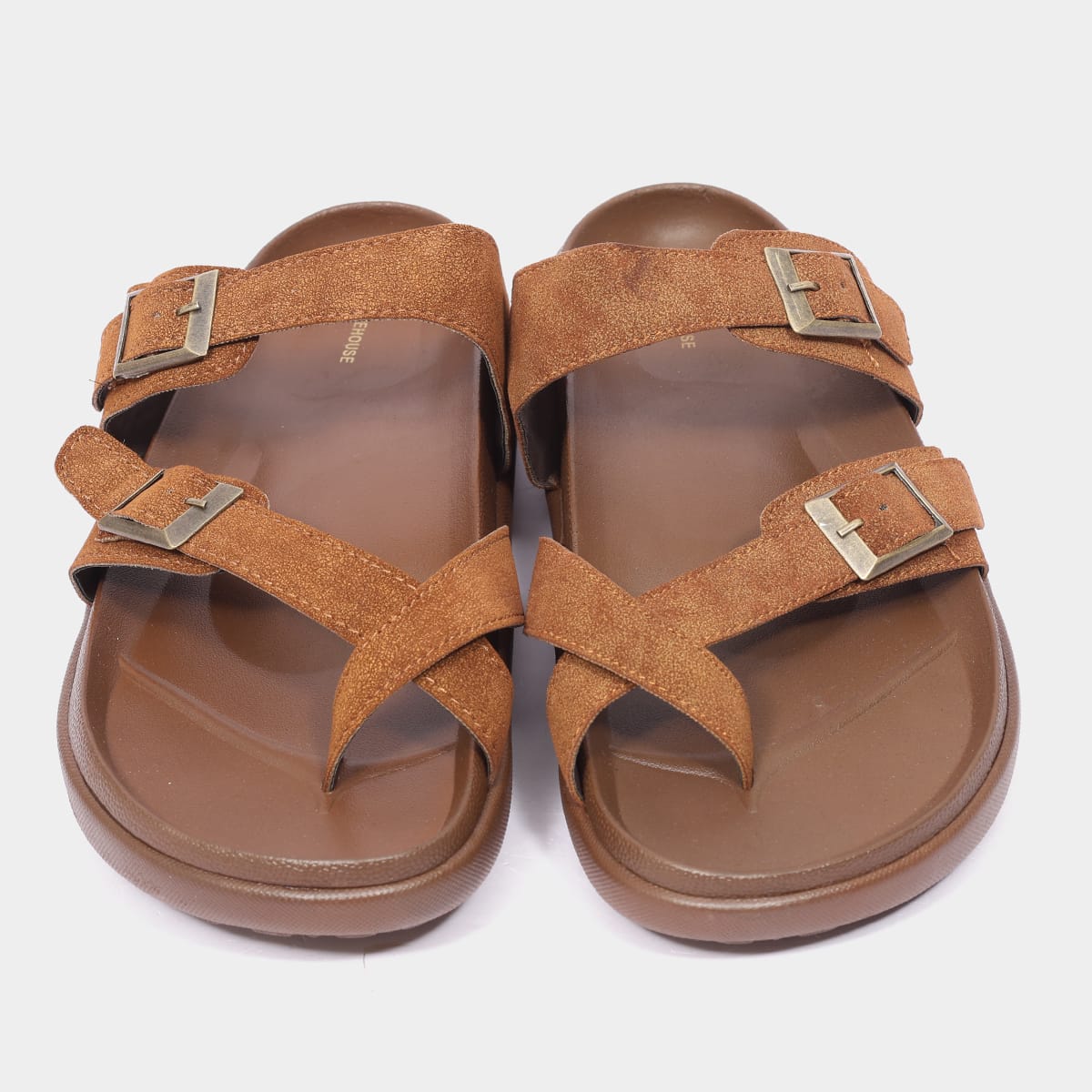 Cross Strap Arch Support Buckle Slider for Men