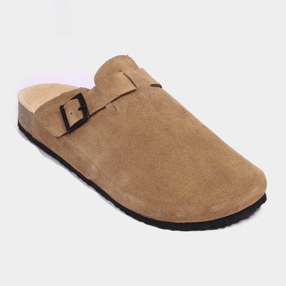 Suede Clogs  for Men with Crork Sole