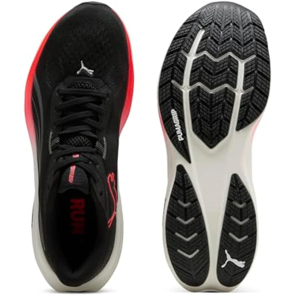 Puma Electrify Nitro 5 PUMA Black-Ultra Red Shoes for Men