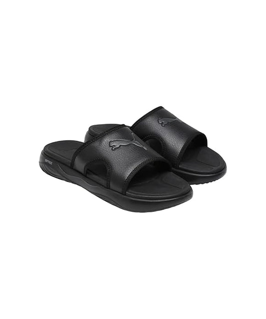 PUMA Mens Black Softride Seave Slip V1 Slide