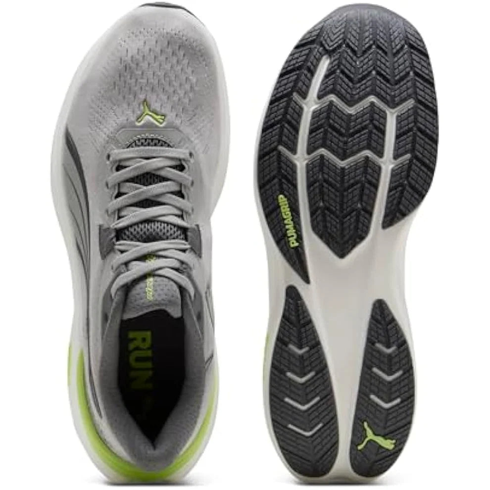 Puma Electrify Nitro 5 Grey Echo-Sunny Lime Shoes for Men