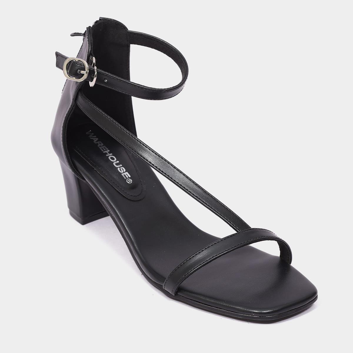 Minimal Strap Block Heel Sandal for Women