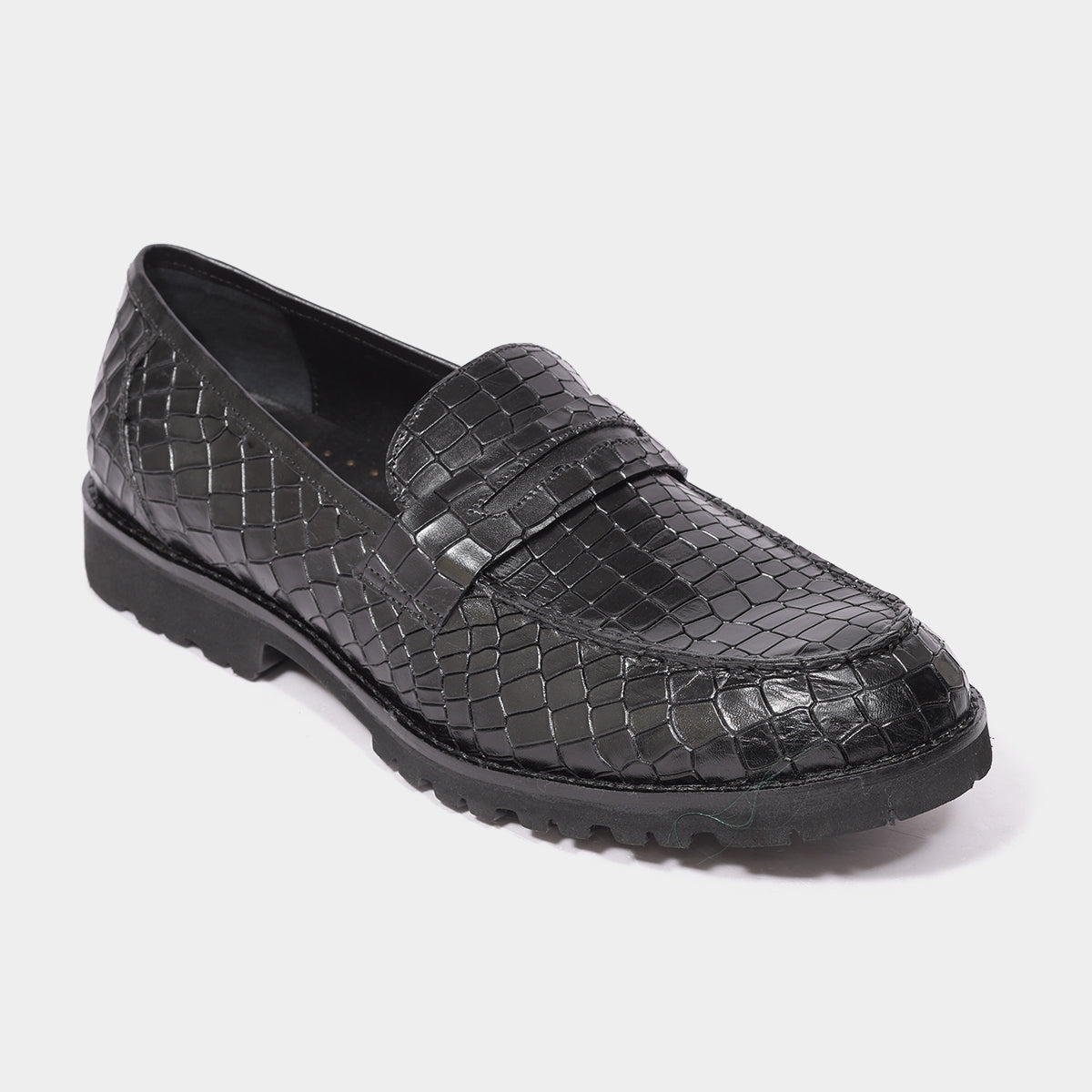 Giovano Moreti Croco Leather Loafer for Men