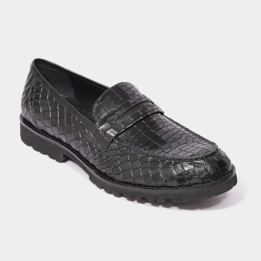 Giovano Moreti Croco Leather Loafer for Men