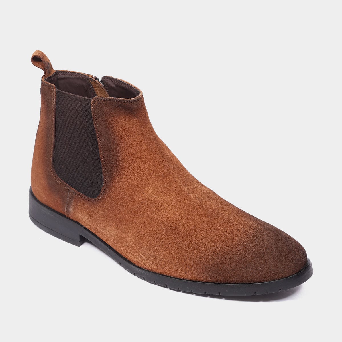 Side Zip Suede Chelsea Boots for Men – Pair View | Warehouse Footwear