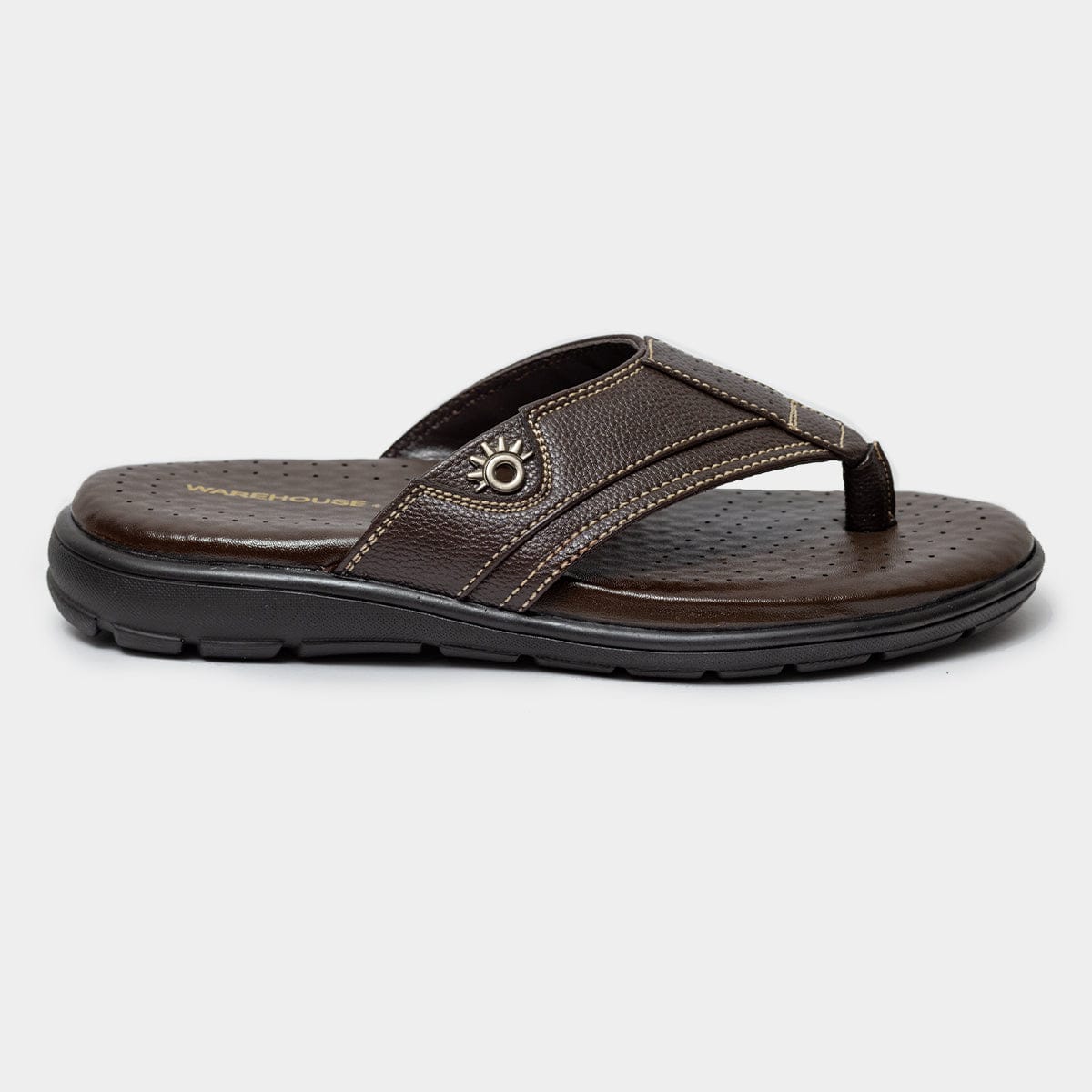 Polished Leather Chappal For Men