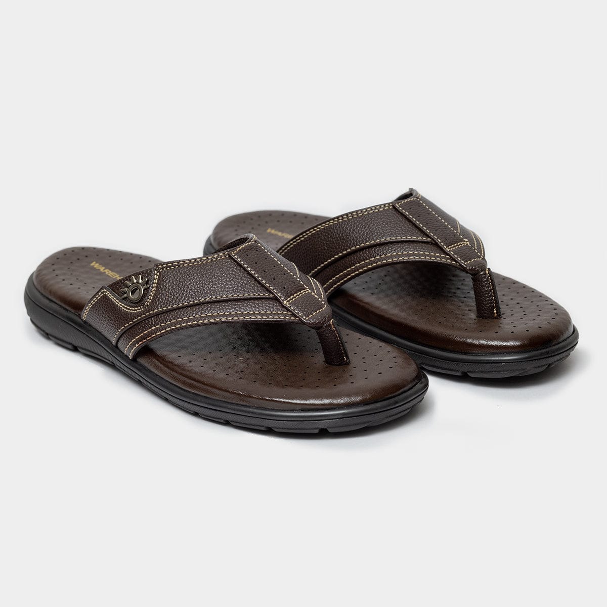 Polished Leather Chappal For Men