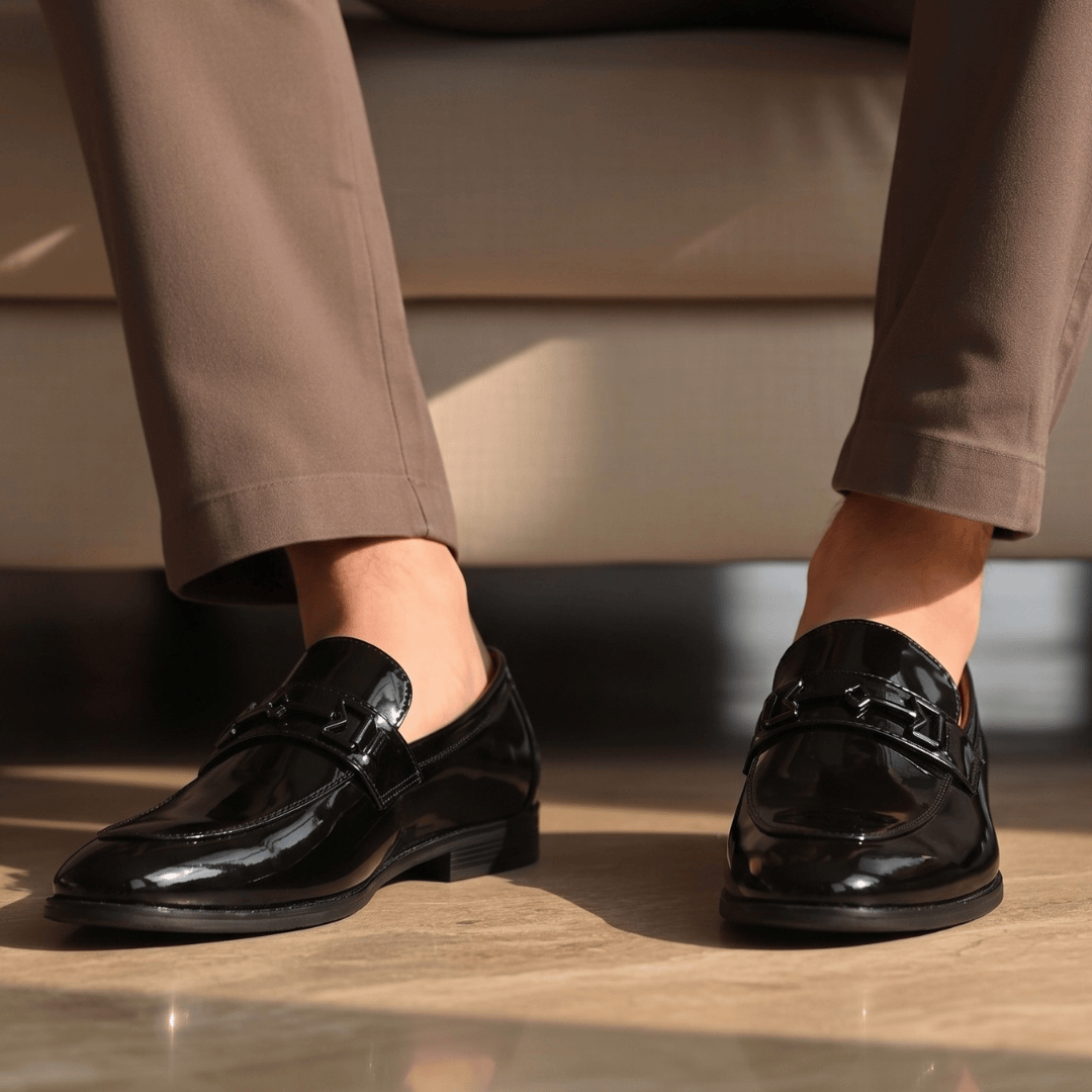 Black Partywear Loafer for Men