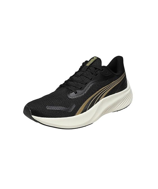 Puma, Unisex-Adult, Pounce Lite Res, Gold-Black, Running Shoe