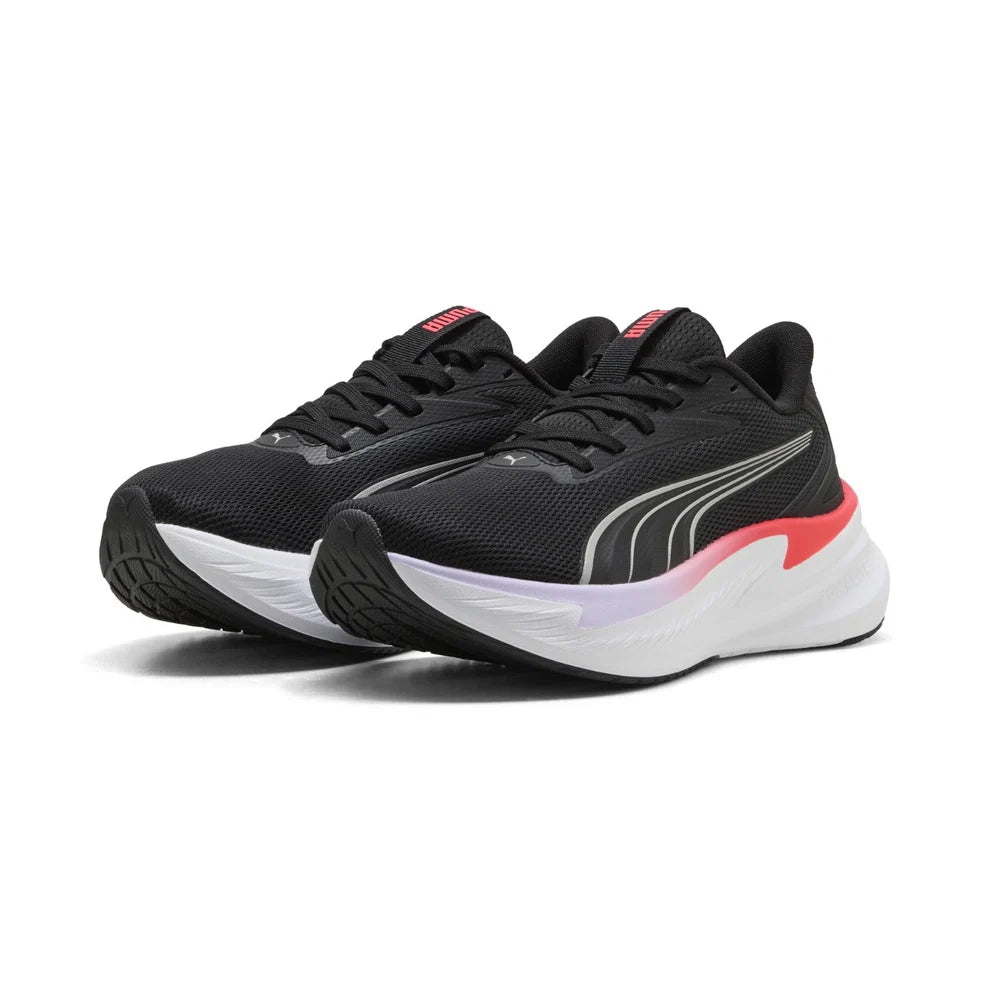 Puma MaxStride Lite Black-Lavender Sports Shoes for Men