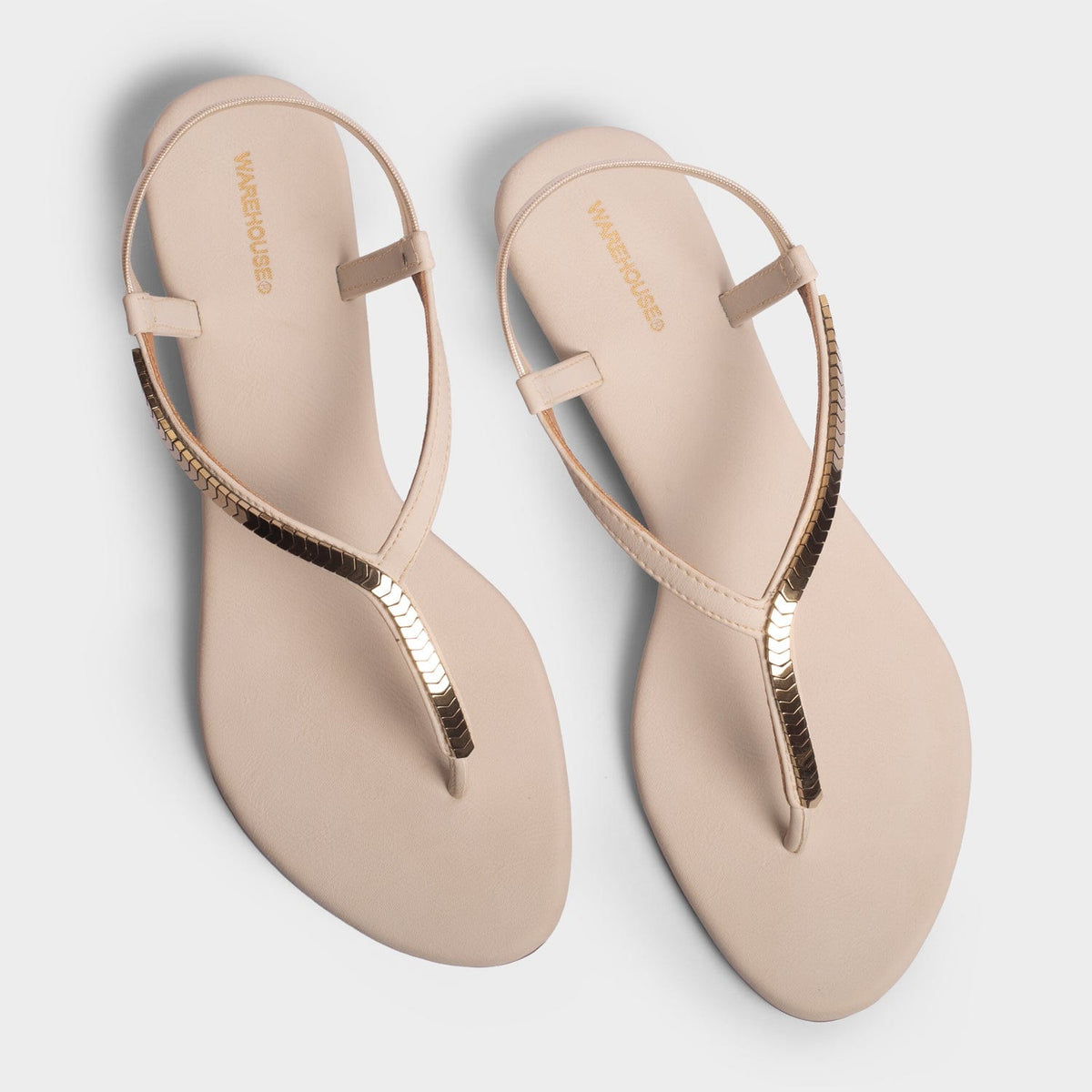 Adjustable Strap Flat Sandal for Women – Sole View | Warehouse Footwear