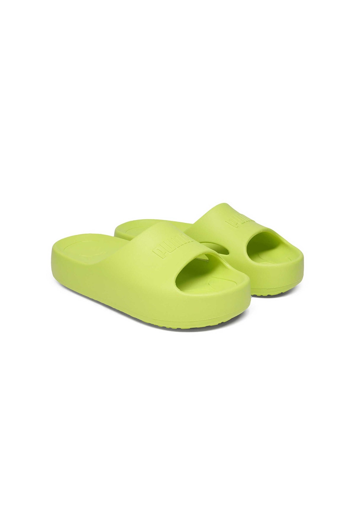 Puma Shibusa Women Slides Lime Sheen