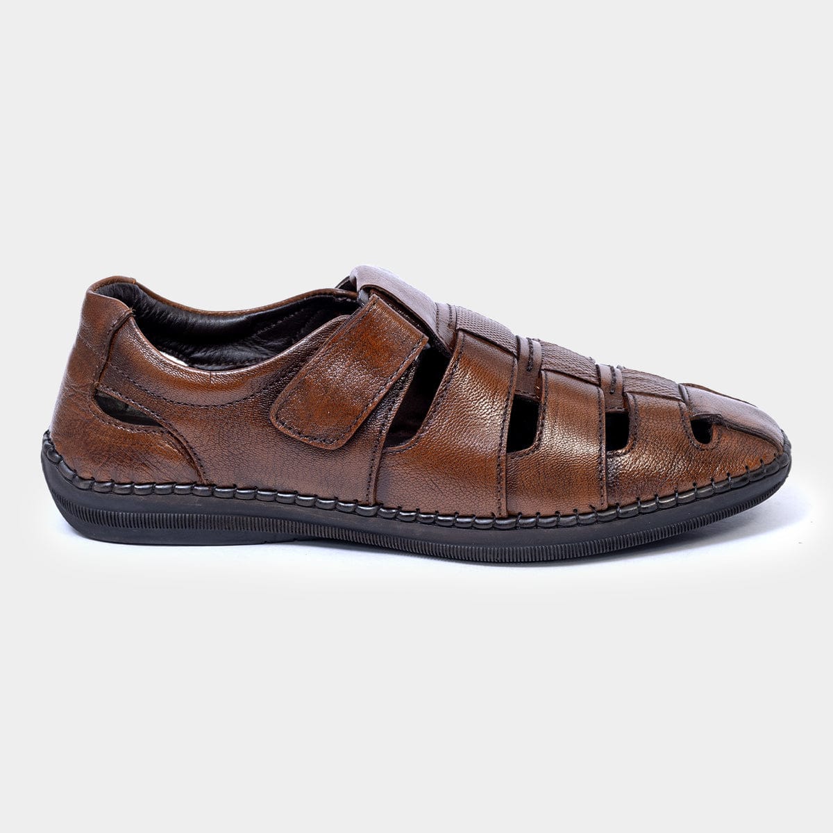 Zillionaire Polished Leather Sandal for Men