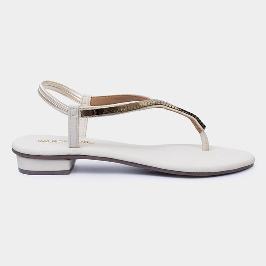Women Embellished T-Strap Sandals