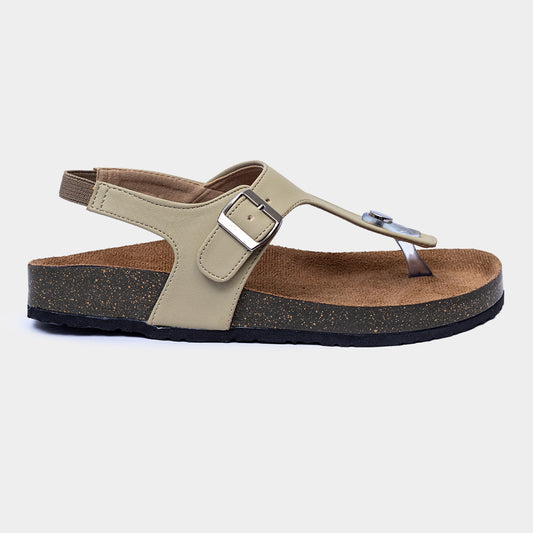 Women T-Strap Flats With Backstrap