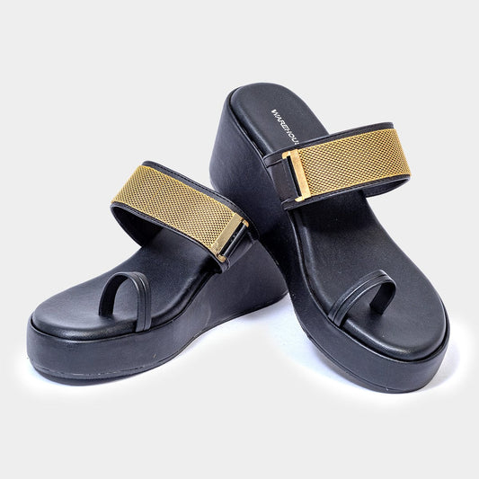Toe Ring Party Wedges for Women