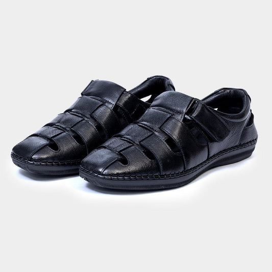 Zillionaire Polished Leather Sandal for Men