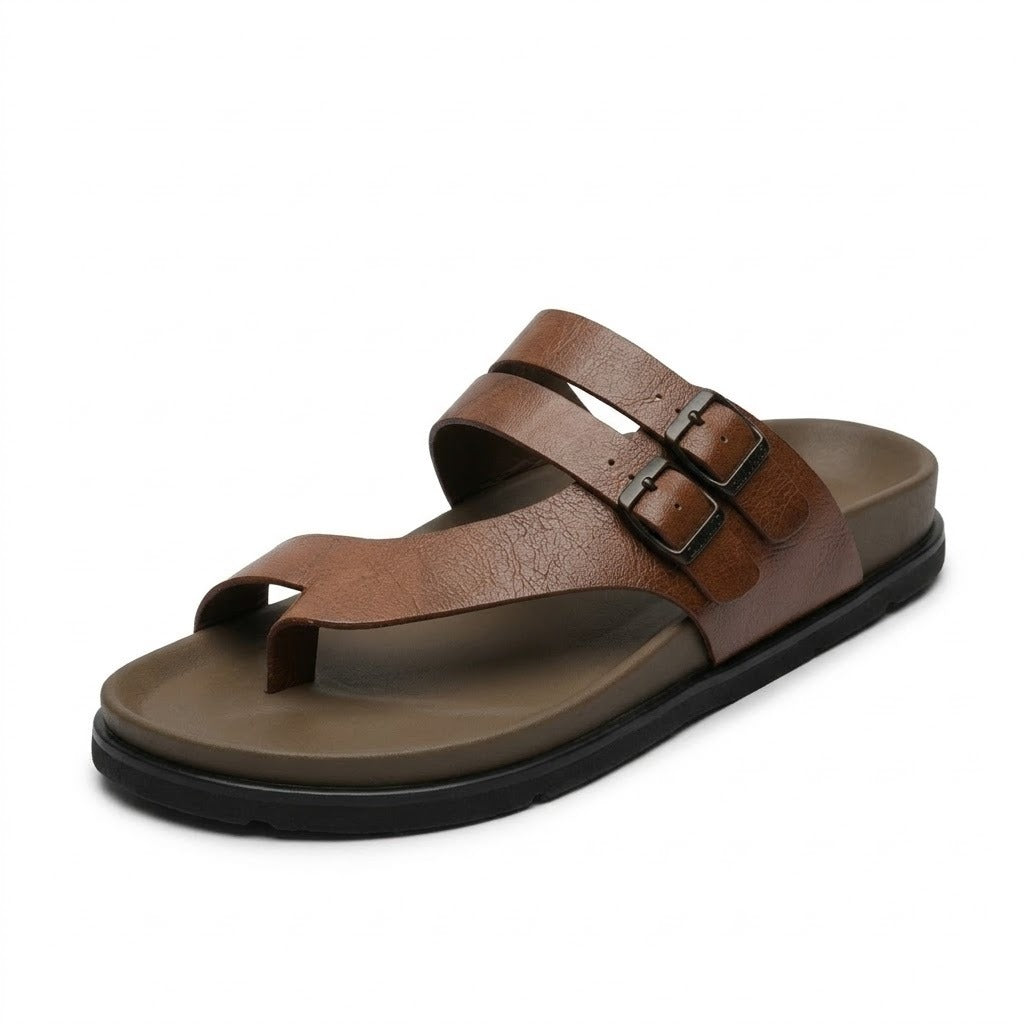 Leather-Look Comfort Chappal for Men