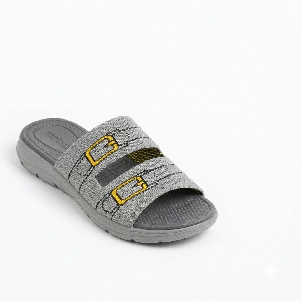 Knit Double-Strap Comfort Slides for Women
