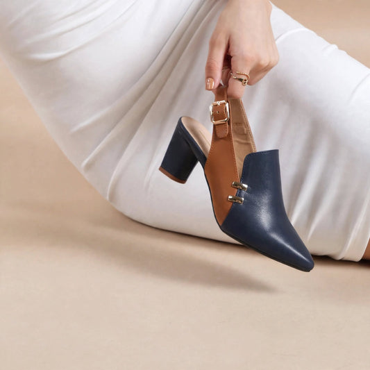 Dual Shade Pointed Wedge Heel for Women
