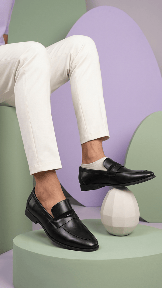 Windsor Leather Round Toe Office Loafer for Men