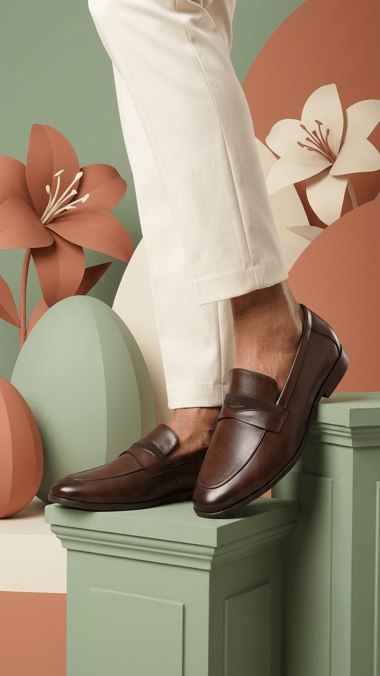 Windsor Leather Round Toe Office Loafer for Men