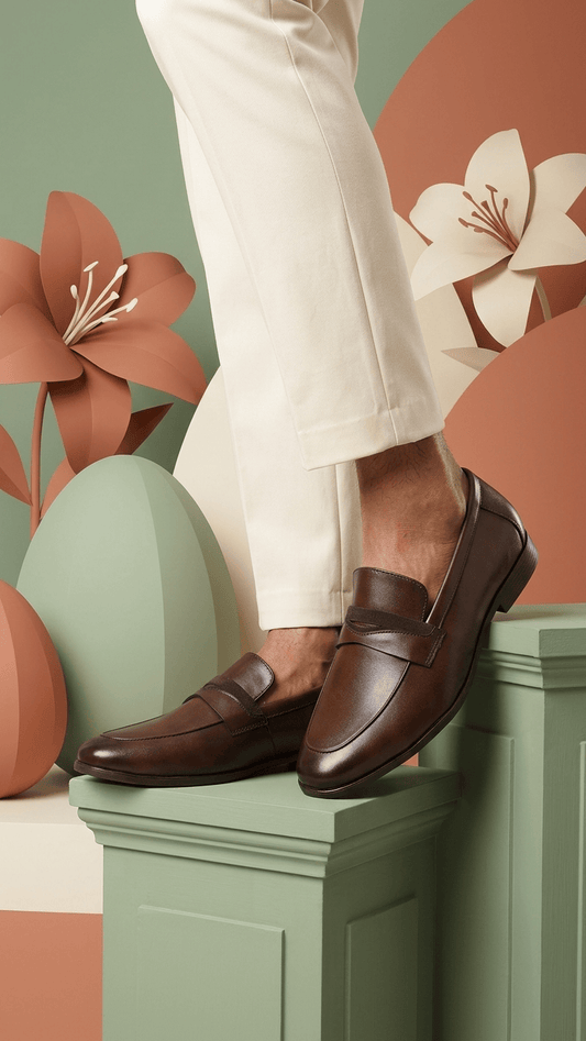 Windsor Leather Round Toe Office Loafer for Men