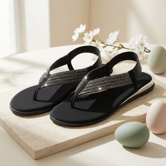 Grace Flip Flop Rubber Toe Flat for Women