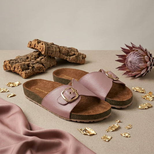 Single Buckle Flat Slider for Women
