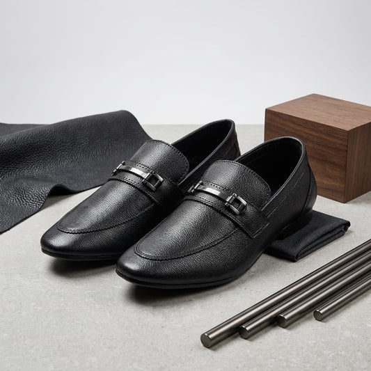 Zillionaire Textured Leather Casual Loafers for Men