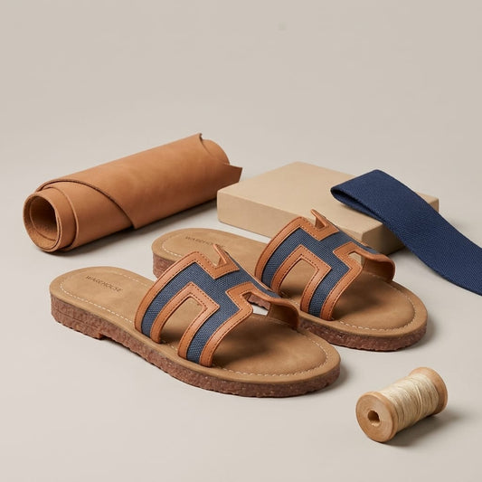 Canvas Woven Comfort Slide for Women