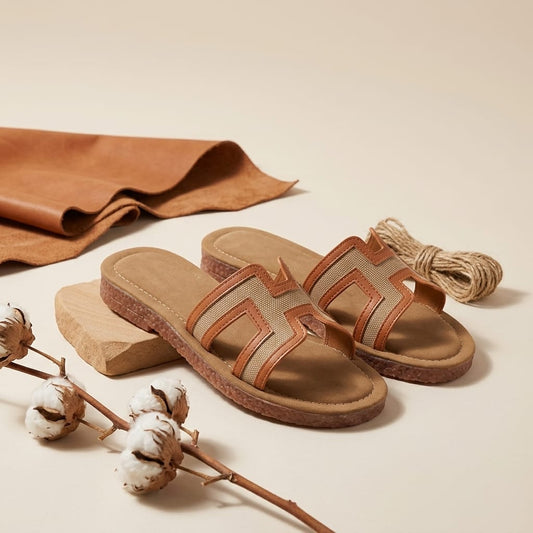 Canvas Woven Comfort Slide for Women