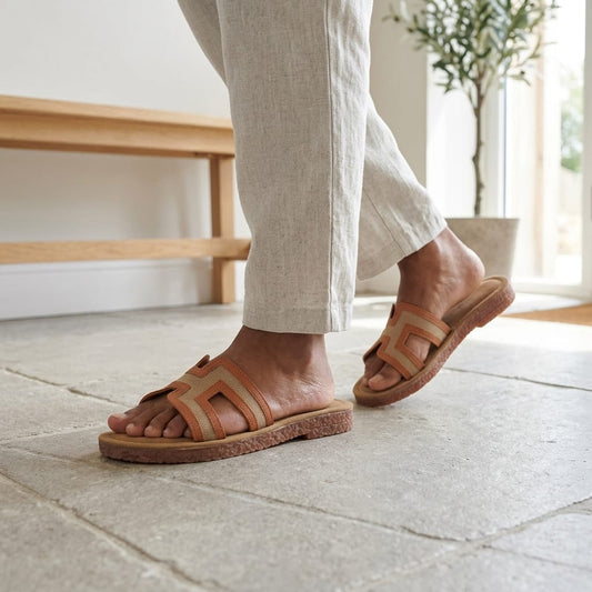 Minimal Jute Sliders for Women