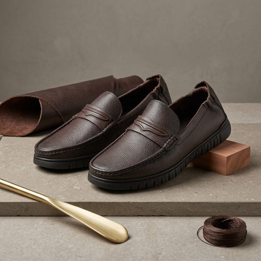 Premium Moc-Toe Penny Loafer for Men